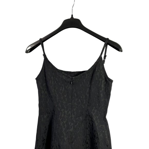 90s Y2K Express Black Paisley Tank Mini Dress 7/8 Whimsygoth Romantic Vampire - Picture 5 of 7